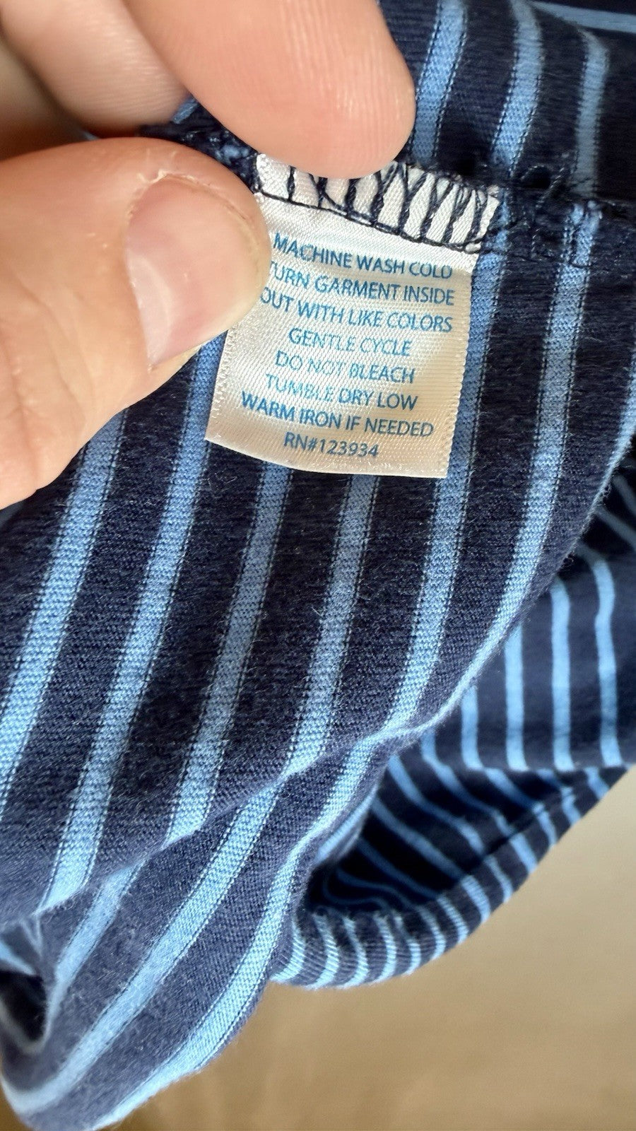 Southern Tide Men’s Stripe Skipjack S/S Tee True Navy Size Large MSRP $44.00