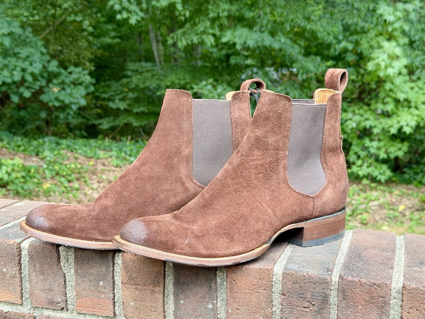 Cody James Black 1978 Franklin Chelsea Boots Mocha Suede Men 12D NWT $245 Retail
