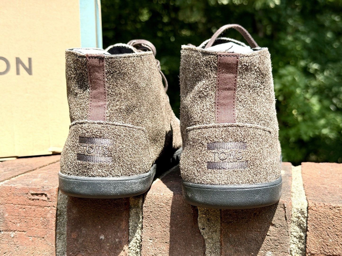 TOMS Mens Bota Shaggy Suede Cupsole Chukka Boots Venice Collection NIB Size 12