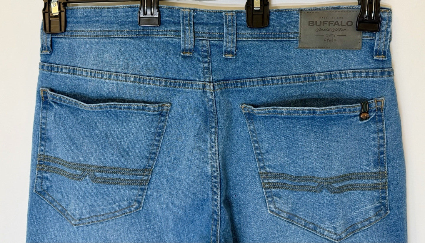 Buffalo David Bitton Men’s Slim Straight Stretch Evan-X Size 33x30 Jeans/Denim