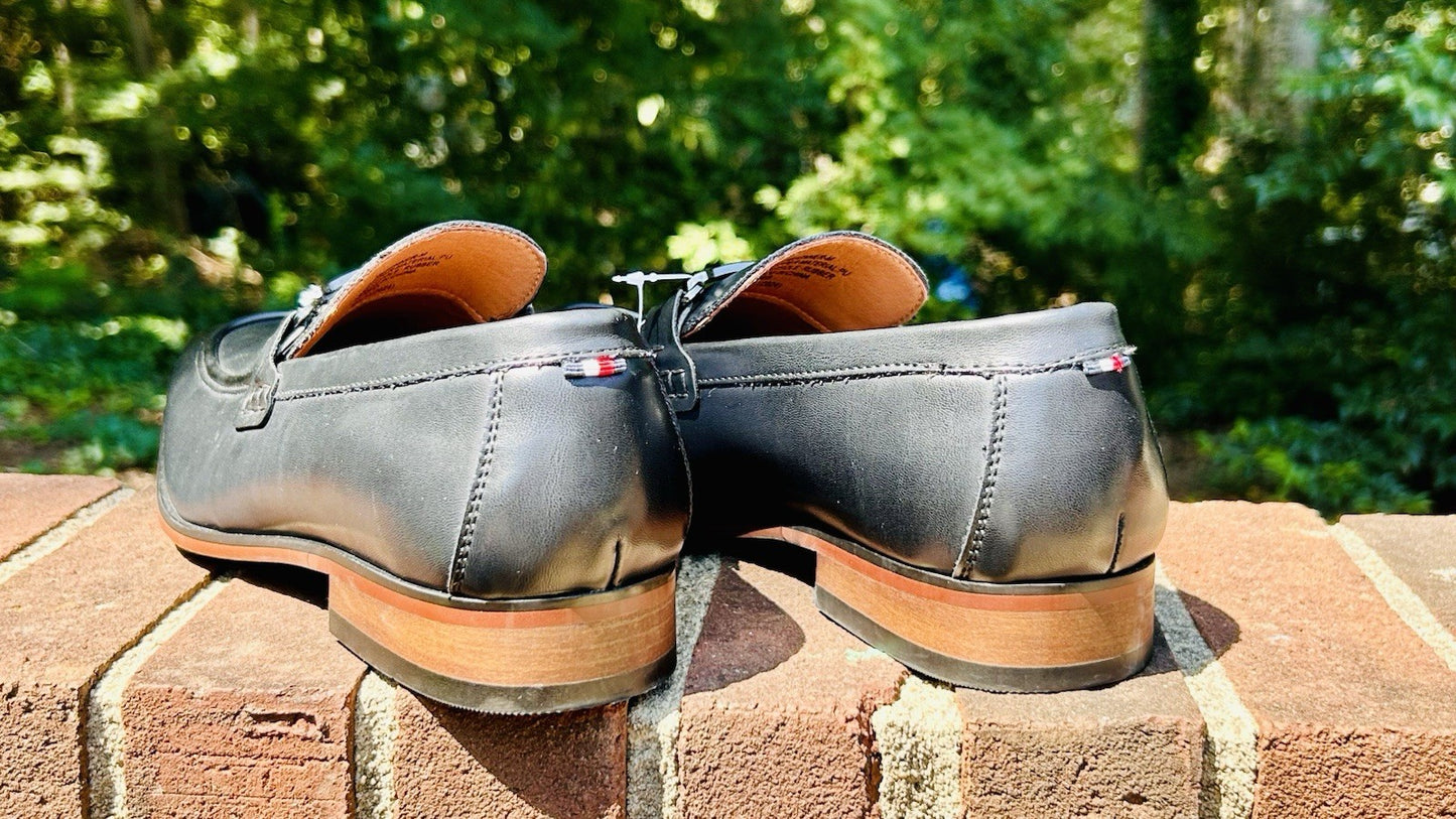 NWT TOMMY HILFIGER Senner Oxford / Black / Men’s Size 10 / Easy Slip-On