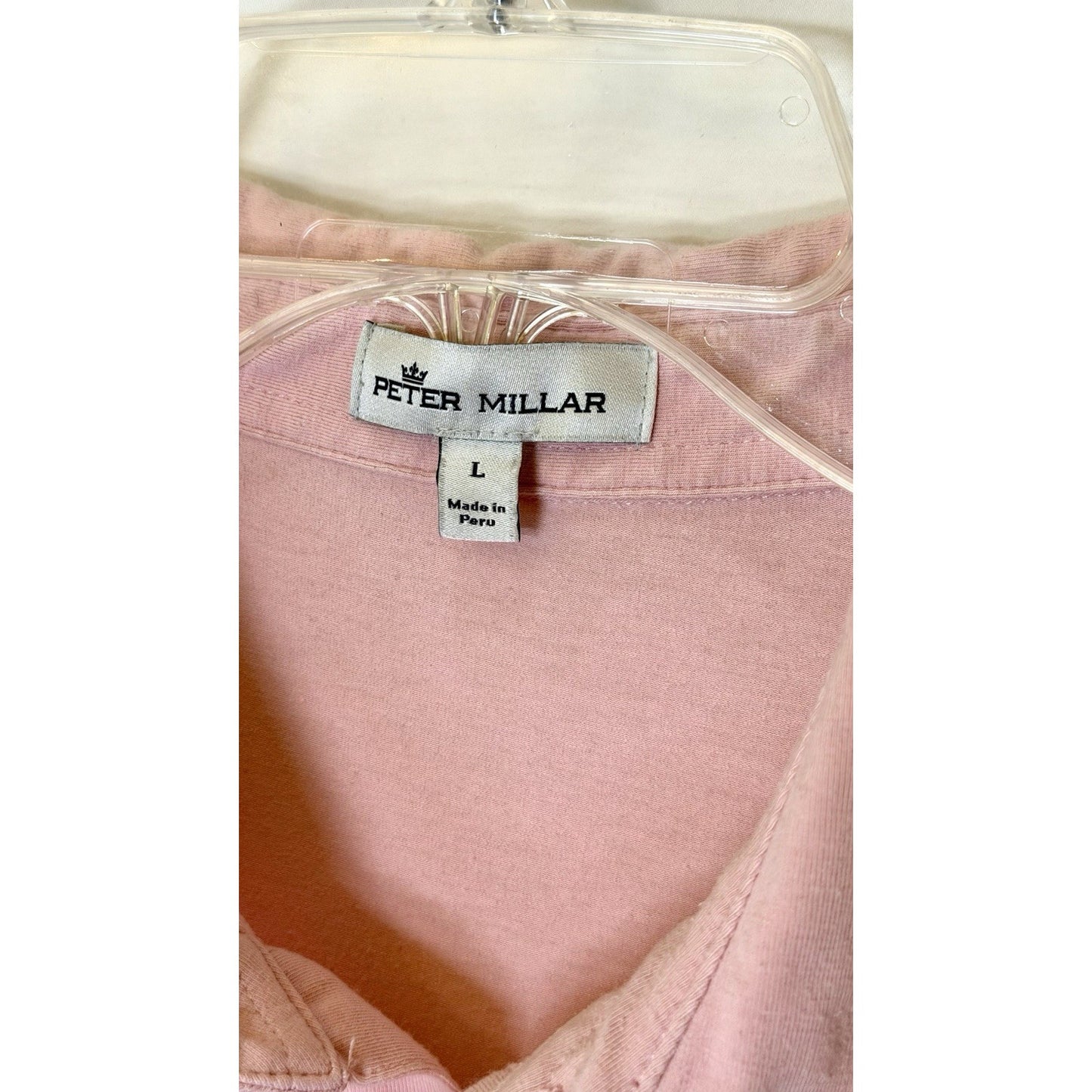 Peter Millar Summer Comfort Golf Polo Shirt - Pink - Large