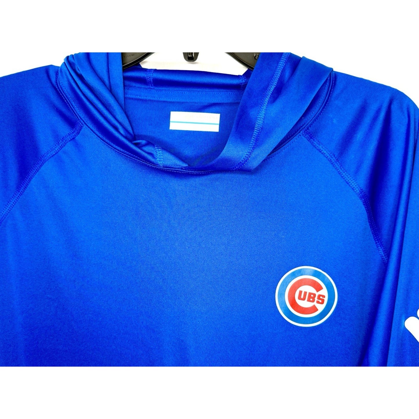 Columbia Royal Chicago Cubs Terminal Tackle L/S Hoodie T-Shirt Men’s Medium