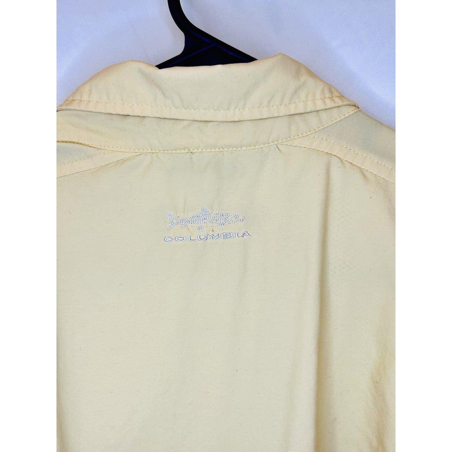 Columbia PFG Fishing Shirt Mens Size XL Vented Outdoors Beige/an