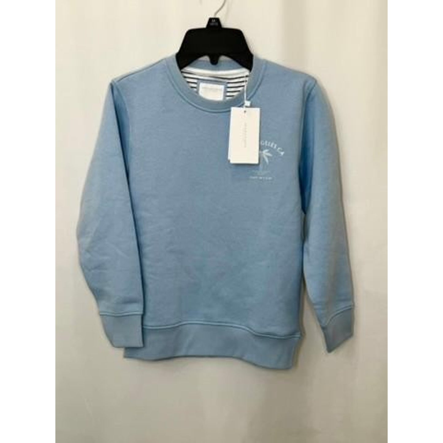 Denim & Flower Ricky Singh Boys Size 8 Blue Fleece Sweatshirt Los Angeles CA