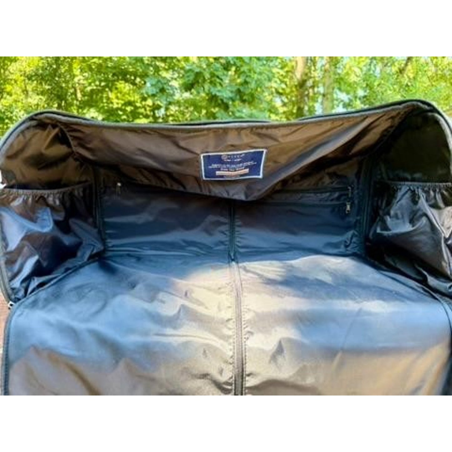 Stitch Golf Ultimate Garment Bag Black Leather Convertible Duffle Travel Bag