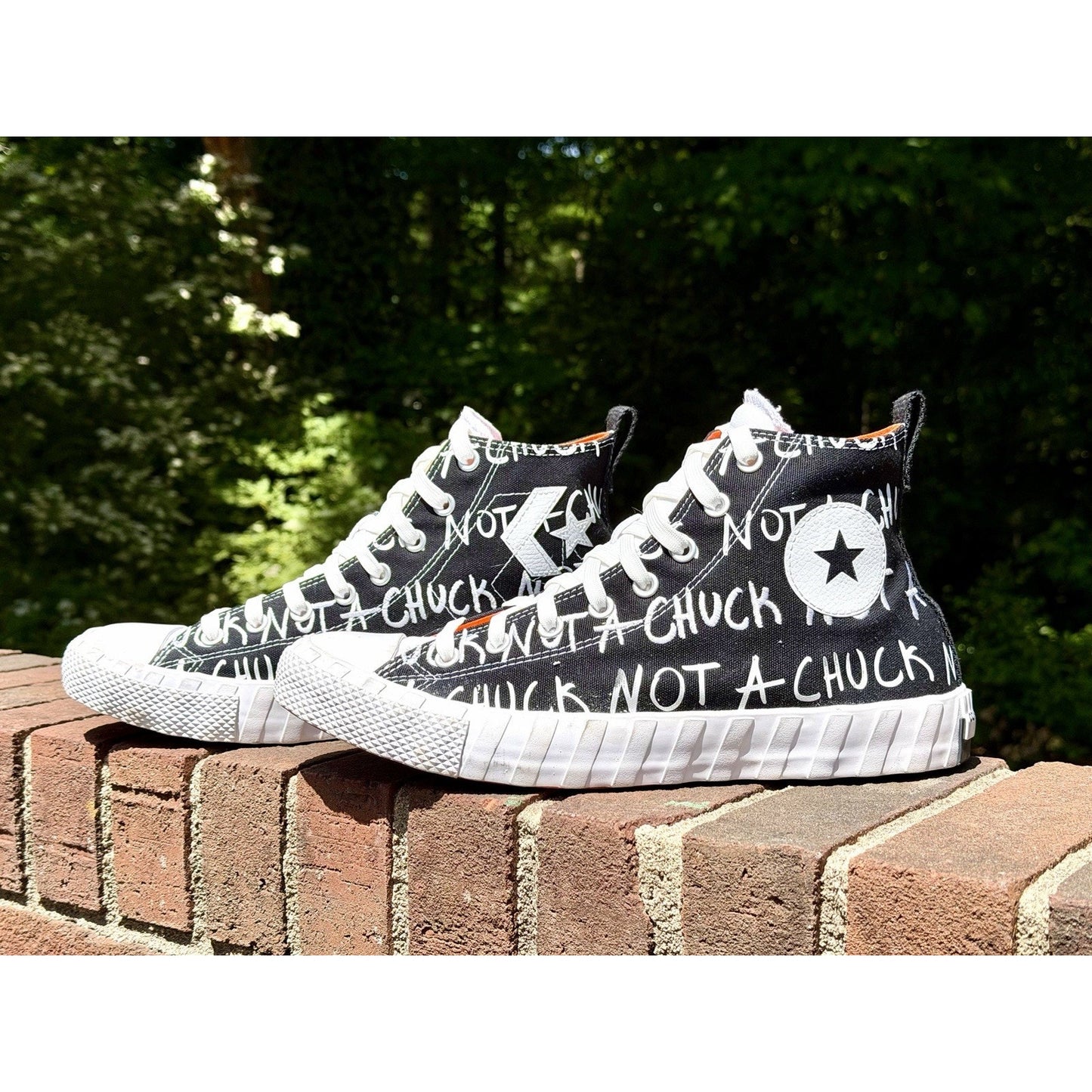 Converse UNT1TL3D Hi High Top NOT A CHUCK Black Orange Men’s Size 11 166502C
