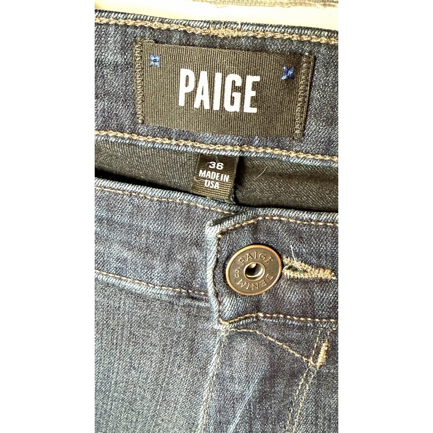Paige Federal Jeans / Mens Size 36x30 / Stretch Slim Straight Leg ($225 New!!!!)