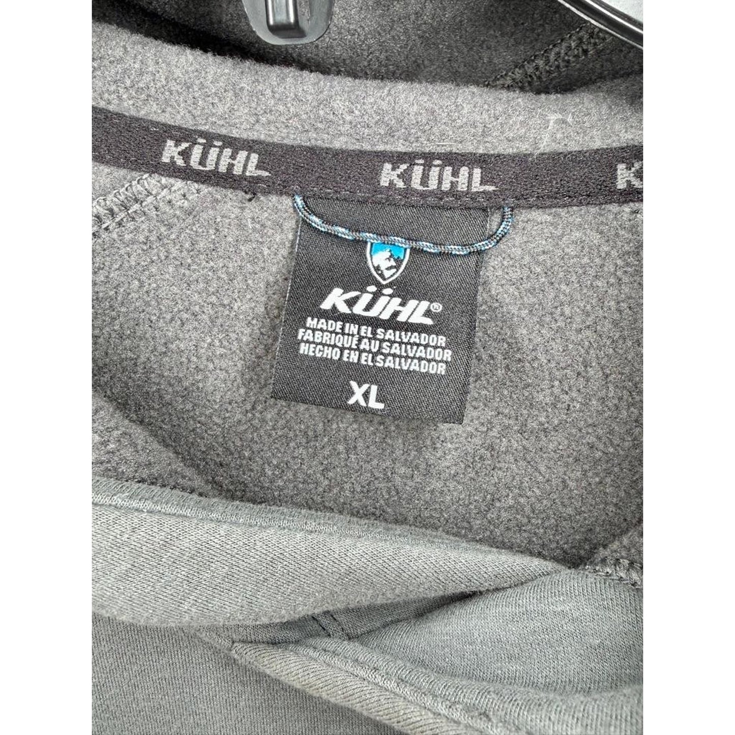 Kuhl Interceptr Hoodie Mens XL Gray Fleece Pullover Hooded Sweatshirt 3192