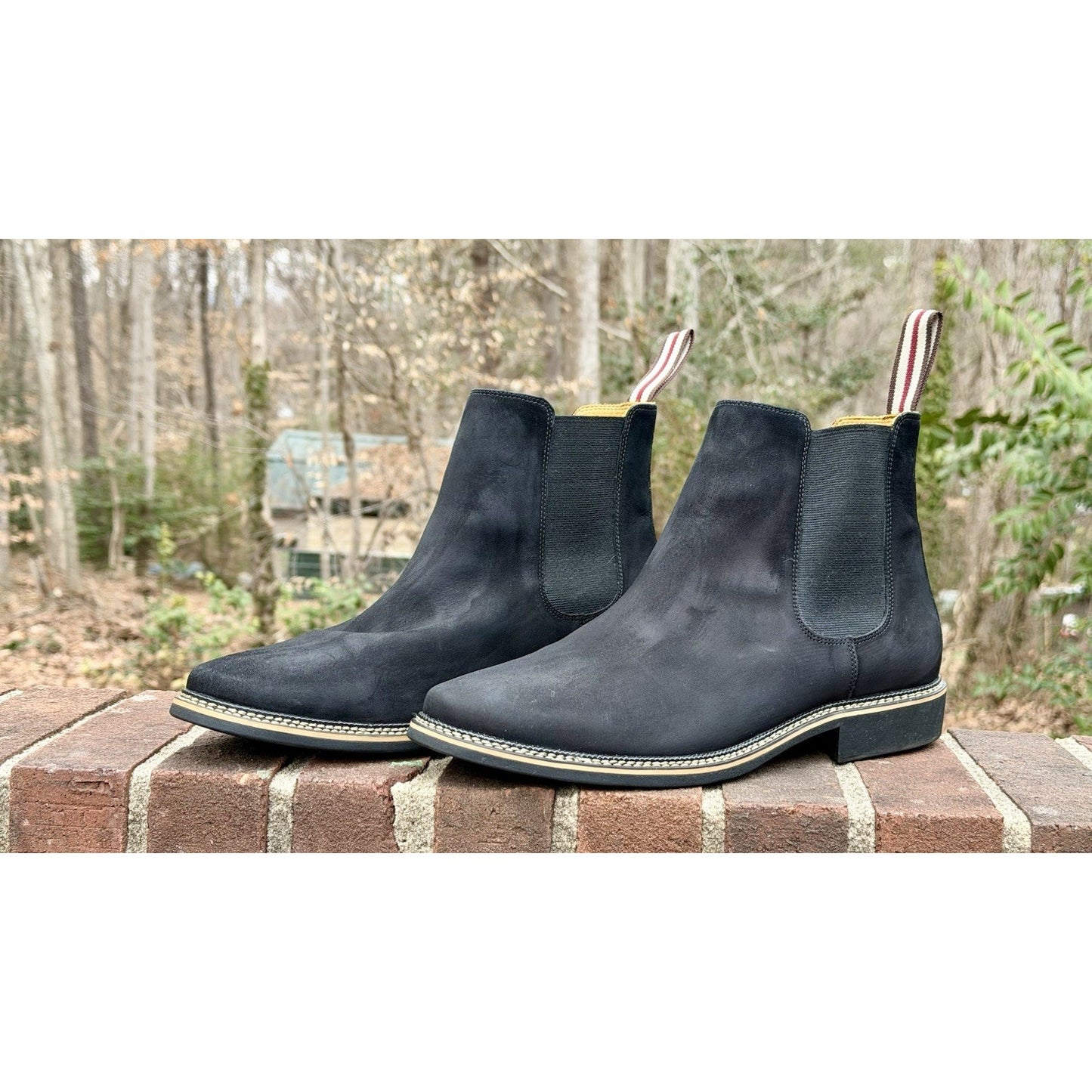 De Wolf Black Suede Chelsea Boots Men’s Size 11.5 / Worn Twice