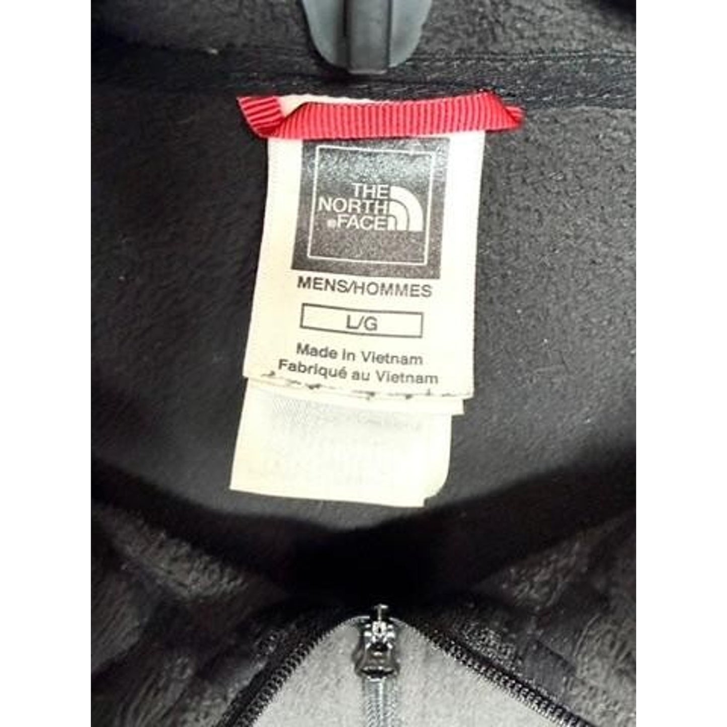 The North Face Fleece Pullover Mens Large Black TKA 100 1/4 Zip Jacket