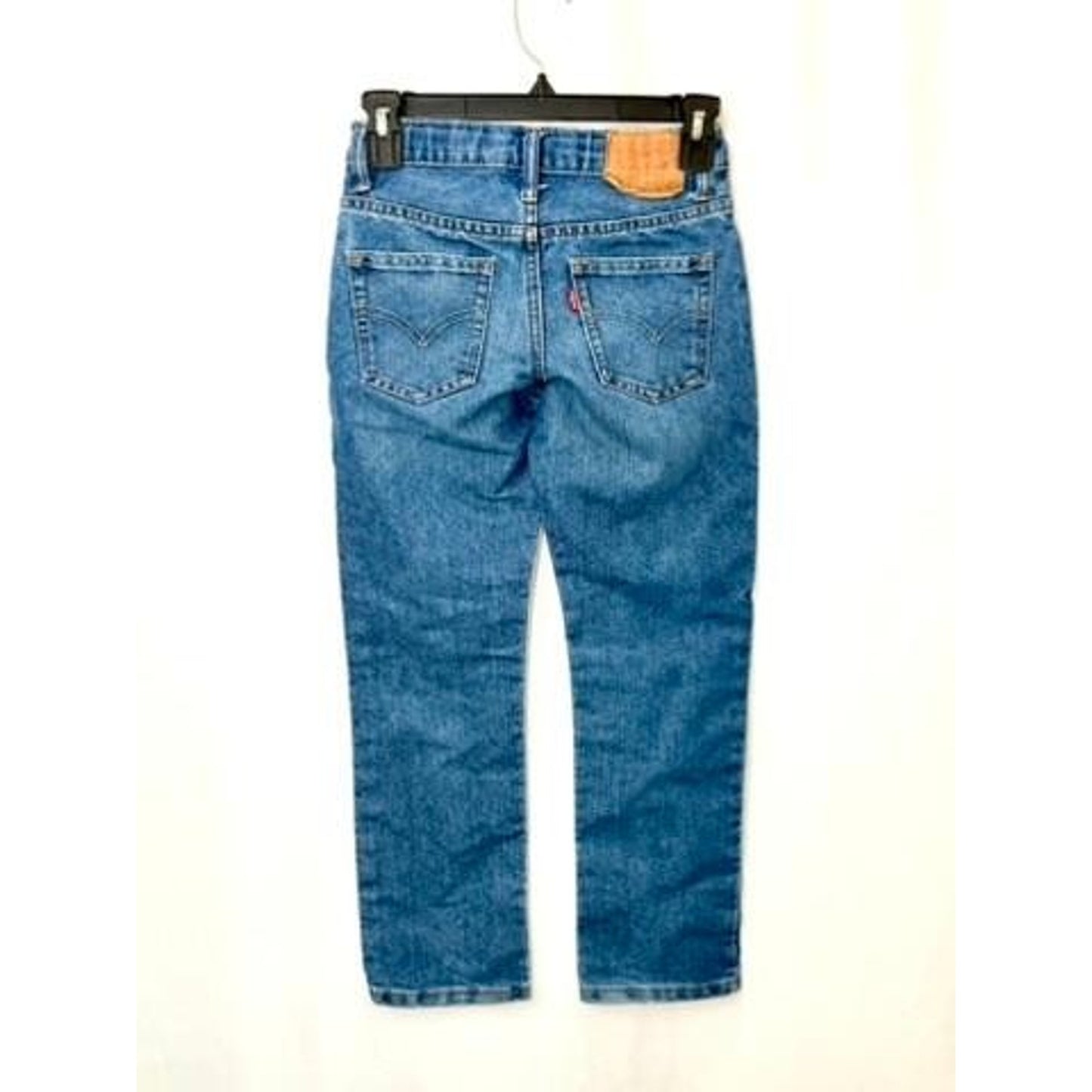 Levis 511 Slim Jeans Boys Size 8 Regular Blue Denim Adjustable Waist 24x25