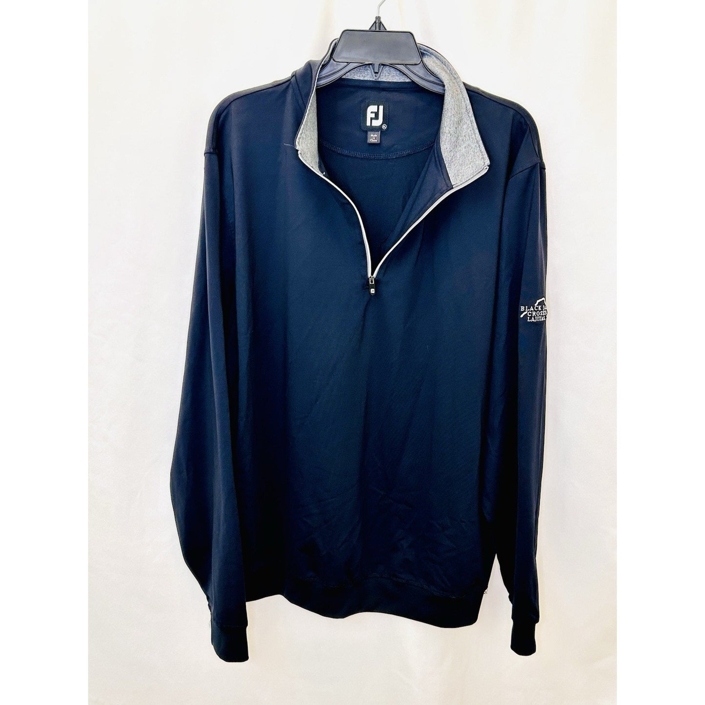 FootJoy Men's 1/4 Zip Golf Performance Pullover | Men’s XL | Black | Outdoors