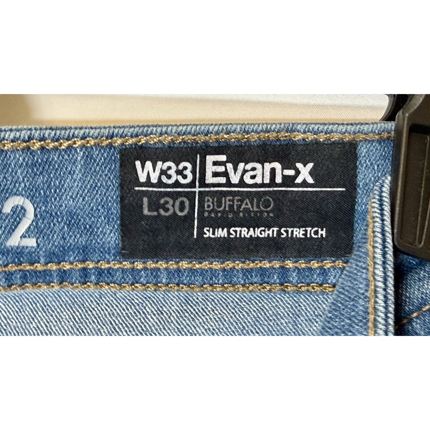 Buffalo David Bitton Men’s Slim Straight Stretch Evan-X Size 33x30 Jeans/Denim