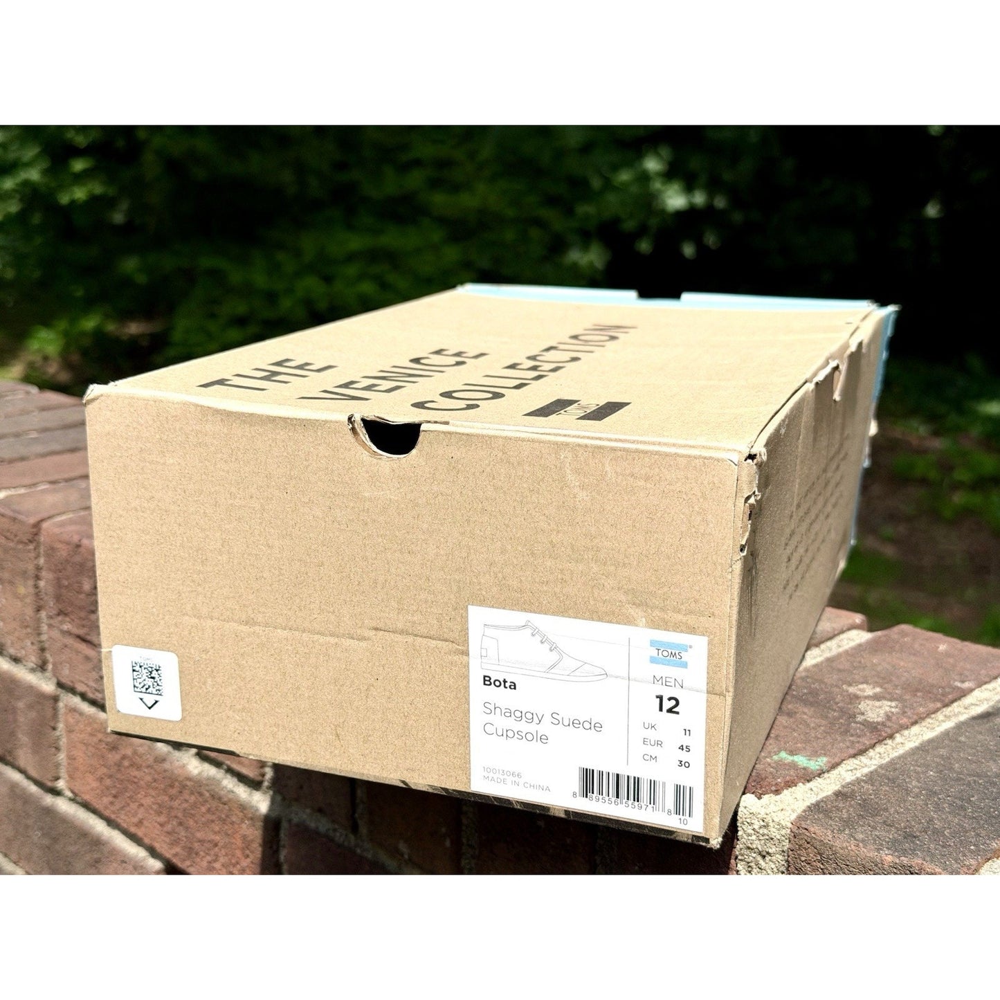 TOMS Mens Bota Shaggy Suede Cupsole Chukka Boots Venice Collection NIB Size 12