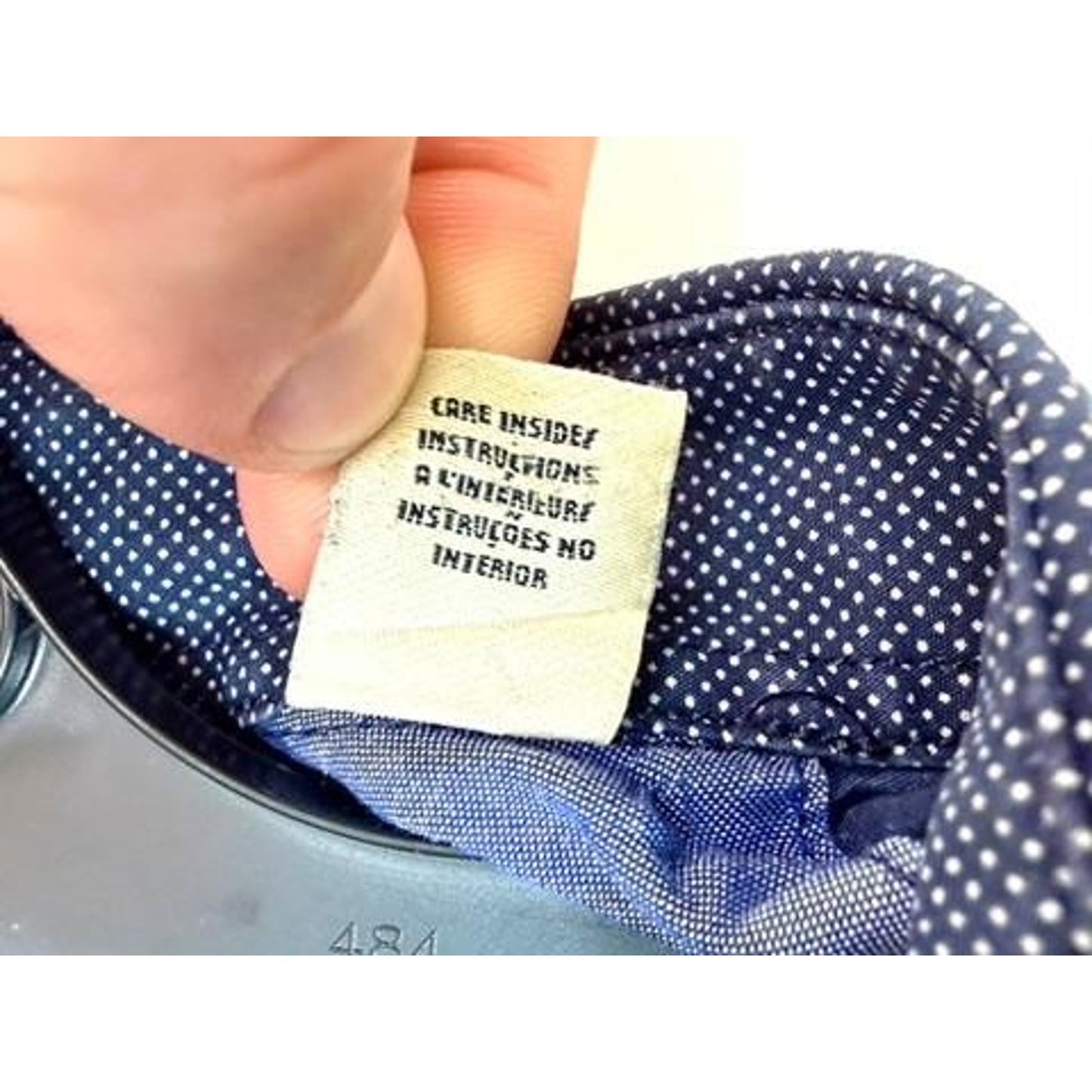 Scotch & Soda Amsterdam Couture Mens Medium Blue Micro Dotted Button Up Shirt