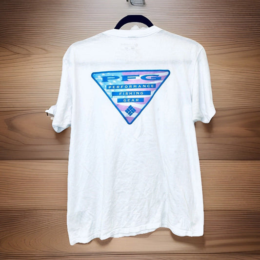 Columbia PFG Classic-Fit Triangle Logo Graphic T-Shirt Men’s Large