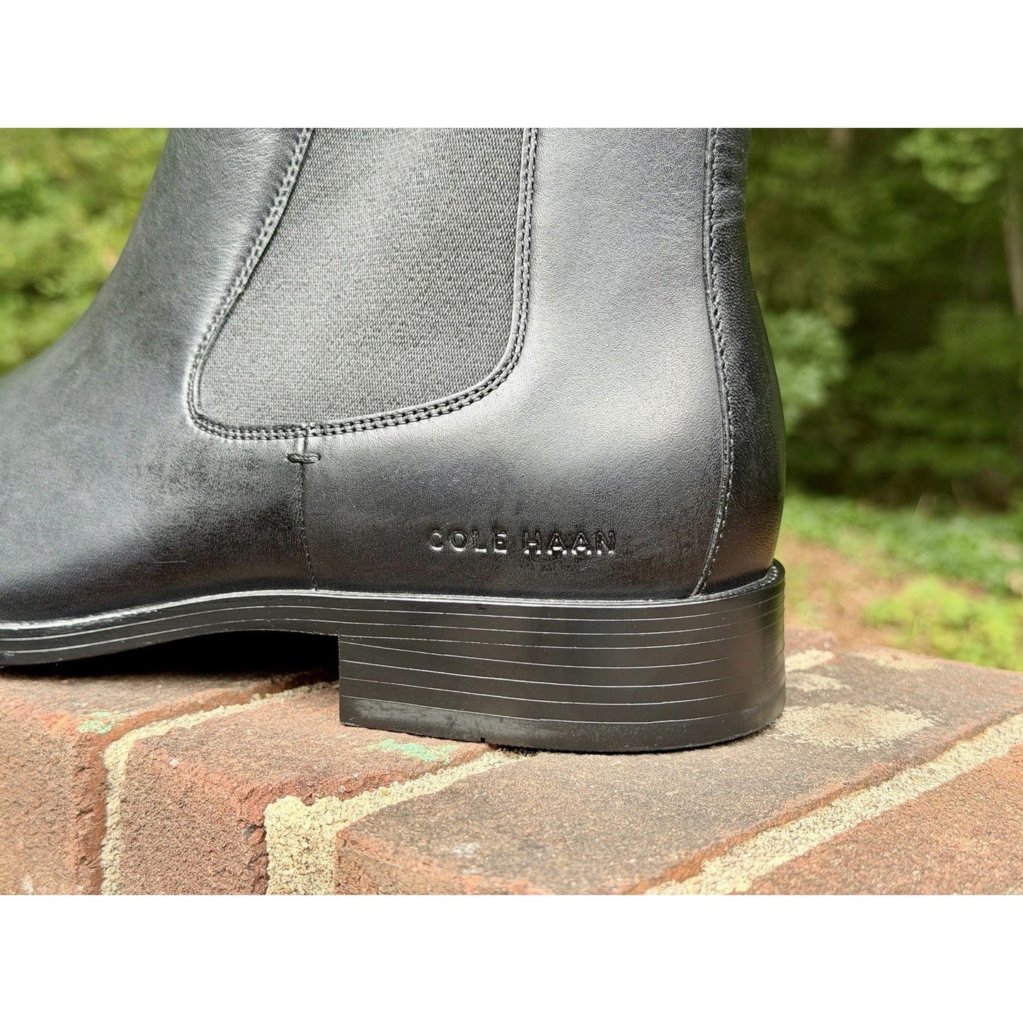 COLE HAAN Hawthorne Men’s Chelsea Boots Black Leather Size 11.5 M NWOT