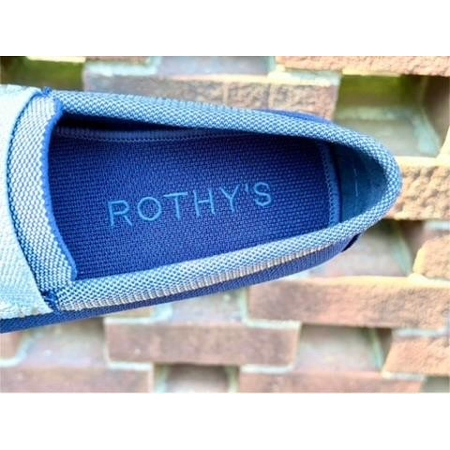 Rothys The Driving Loafer Amalfi Blue Slip On Shoes Mens Size 7.5 NIB