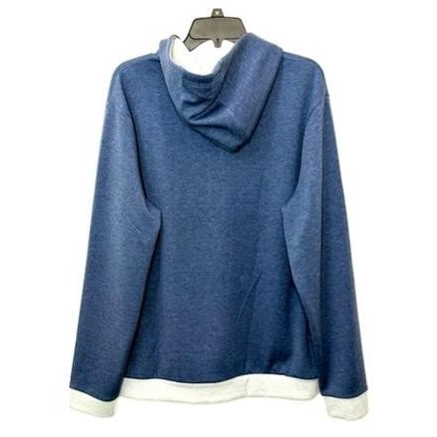 Original Penguin Munsingwear Hoodie Mens Large Blue 1/4 Zip Pullover Sweatshirt