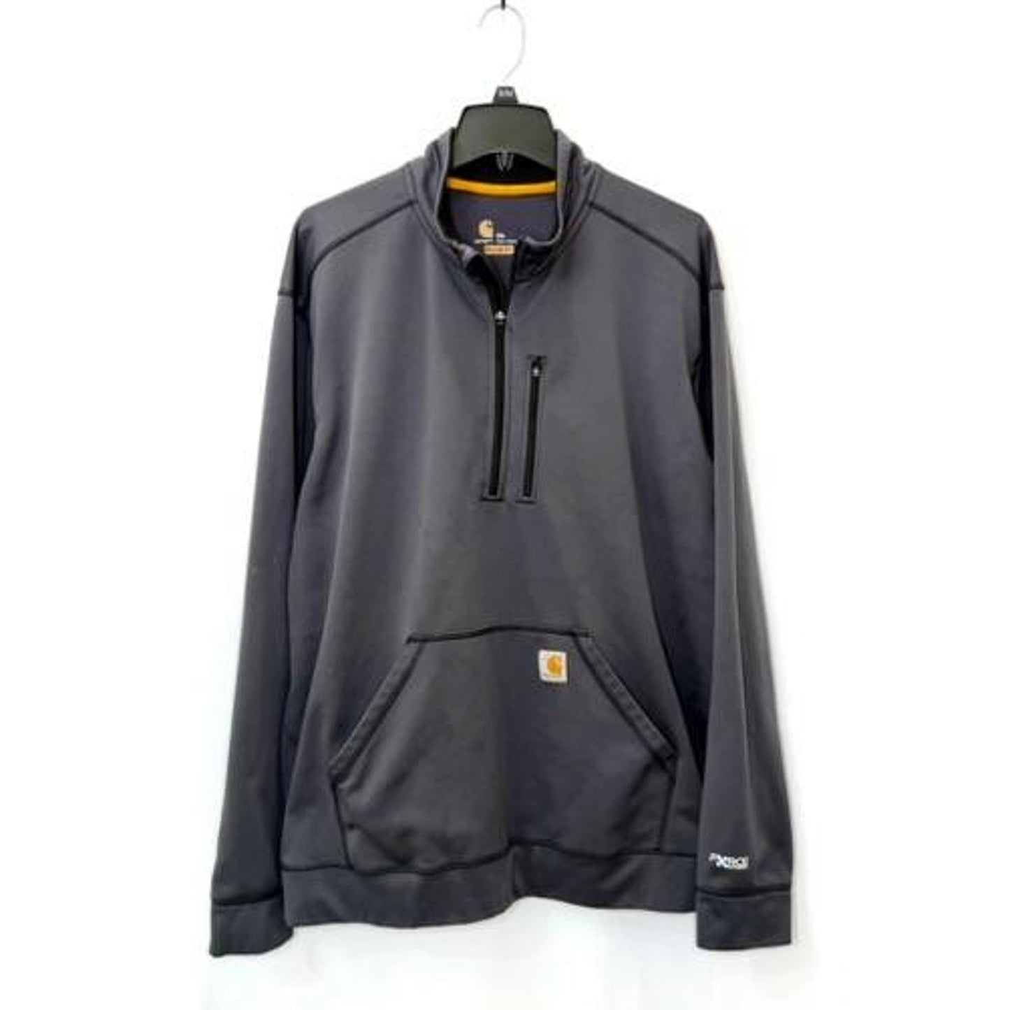 Carhartt Force Extremes 1/4 Zip Pullover Mens 2XL Gray Fleece Sweatshirt