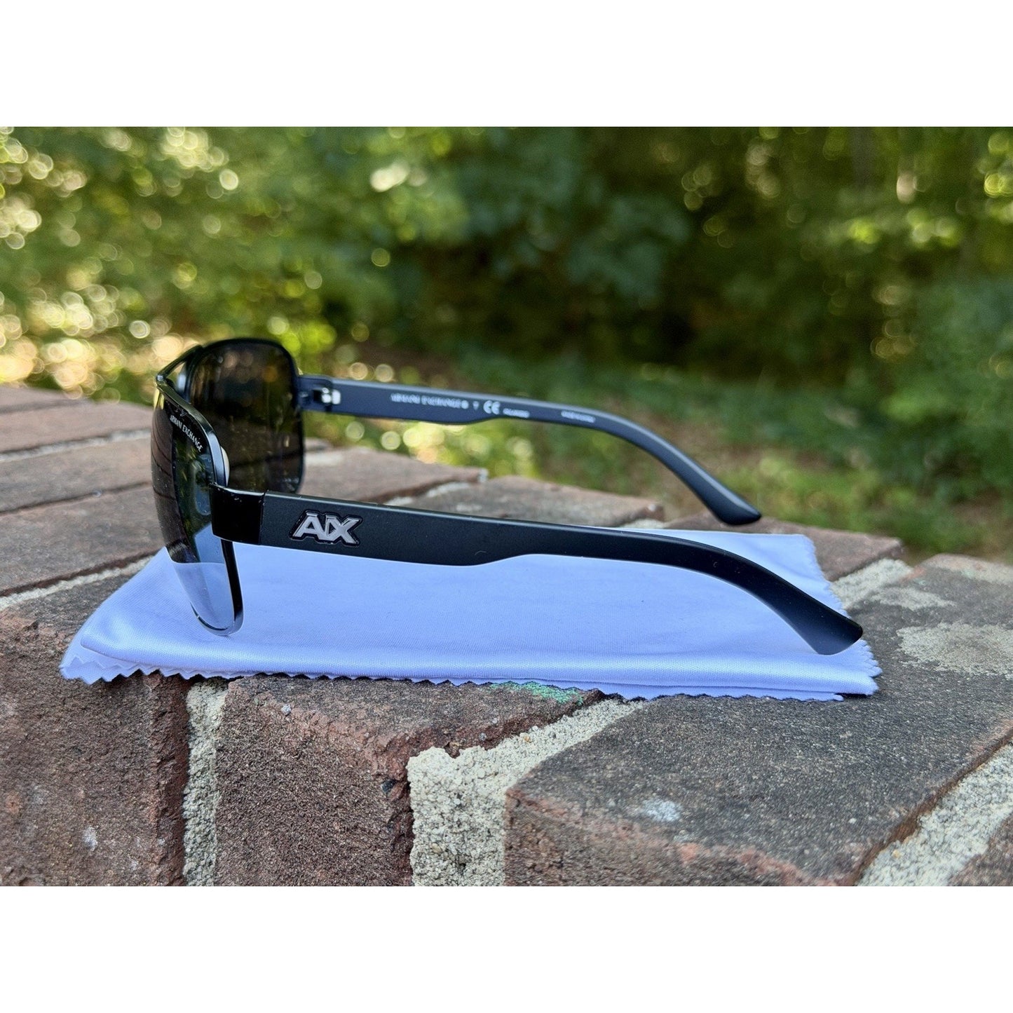 Armani Exchange AX2012S 606381 Matte Black Aviator Polarized Sunglasses 62mm