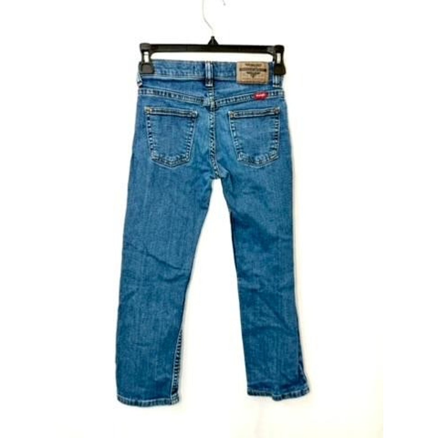 Wrangler Boys Jeans Size 8 Slim Classic Straight Leg Blue Denim Stretch Pants
