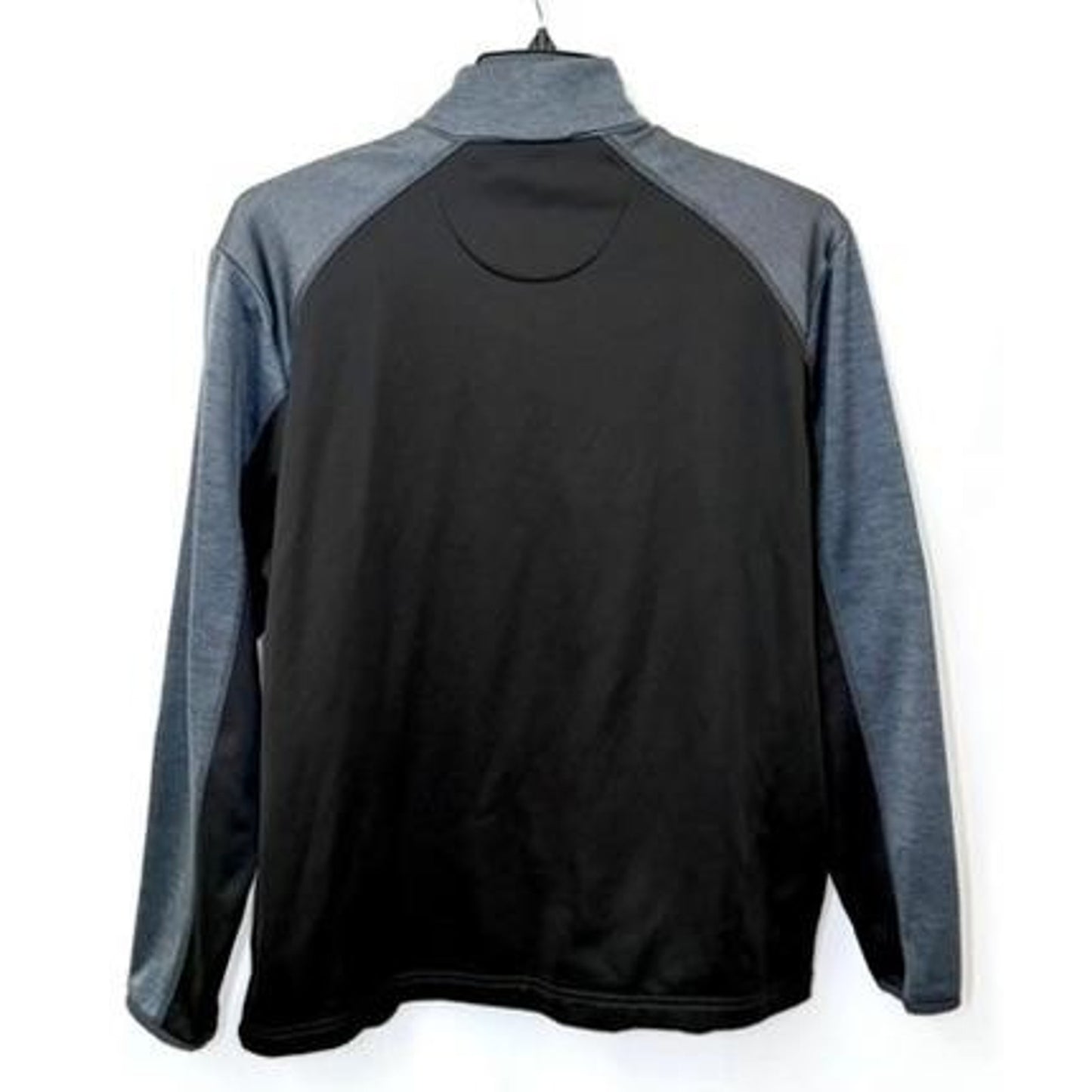 Callaway Golf Pullover Mens Medium Black Gray 1/4 Zip Fleece Lined Sweater