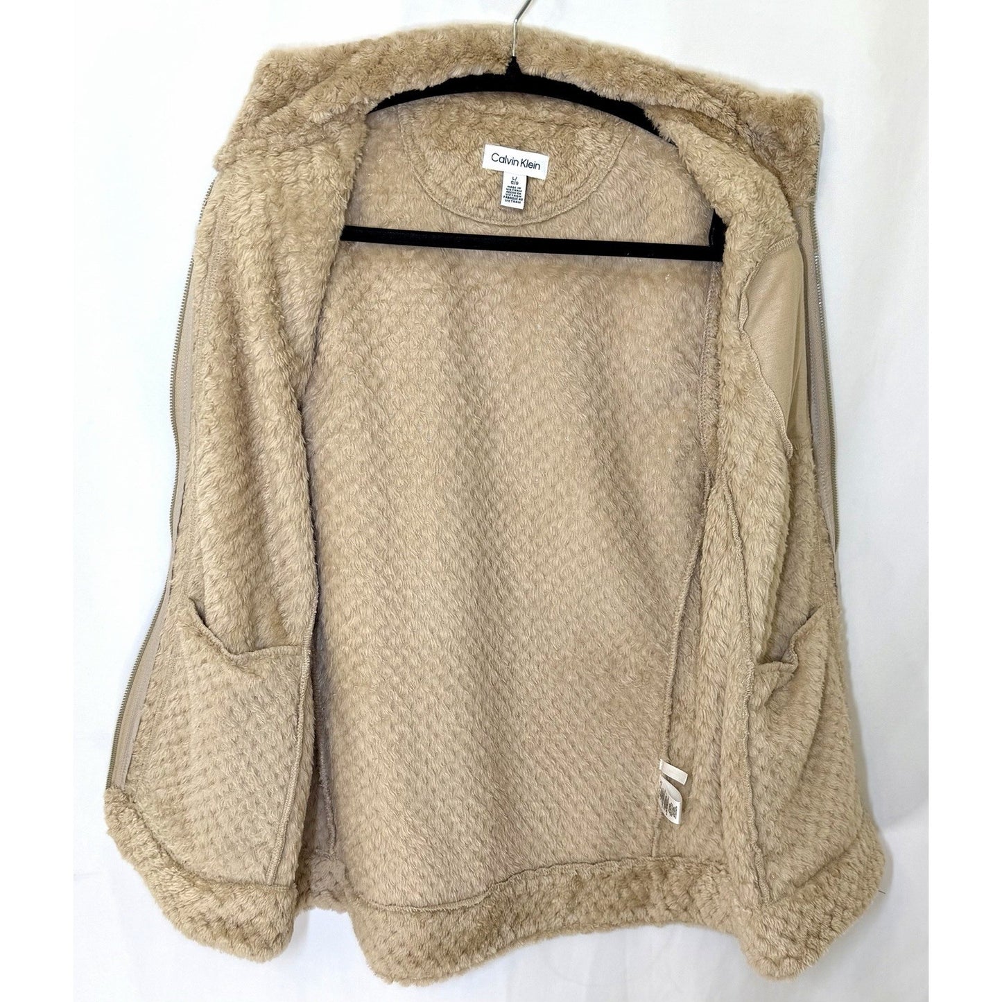 Calvin Klein Women's Faux Fur Vest Brown Size Medium (Worn Once!!!)