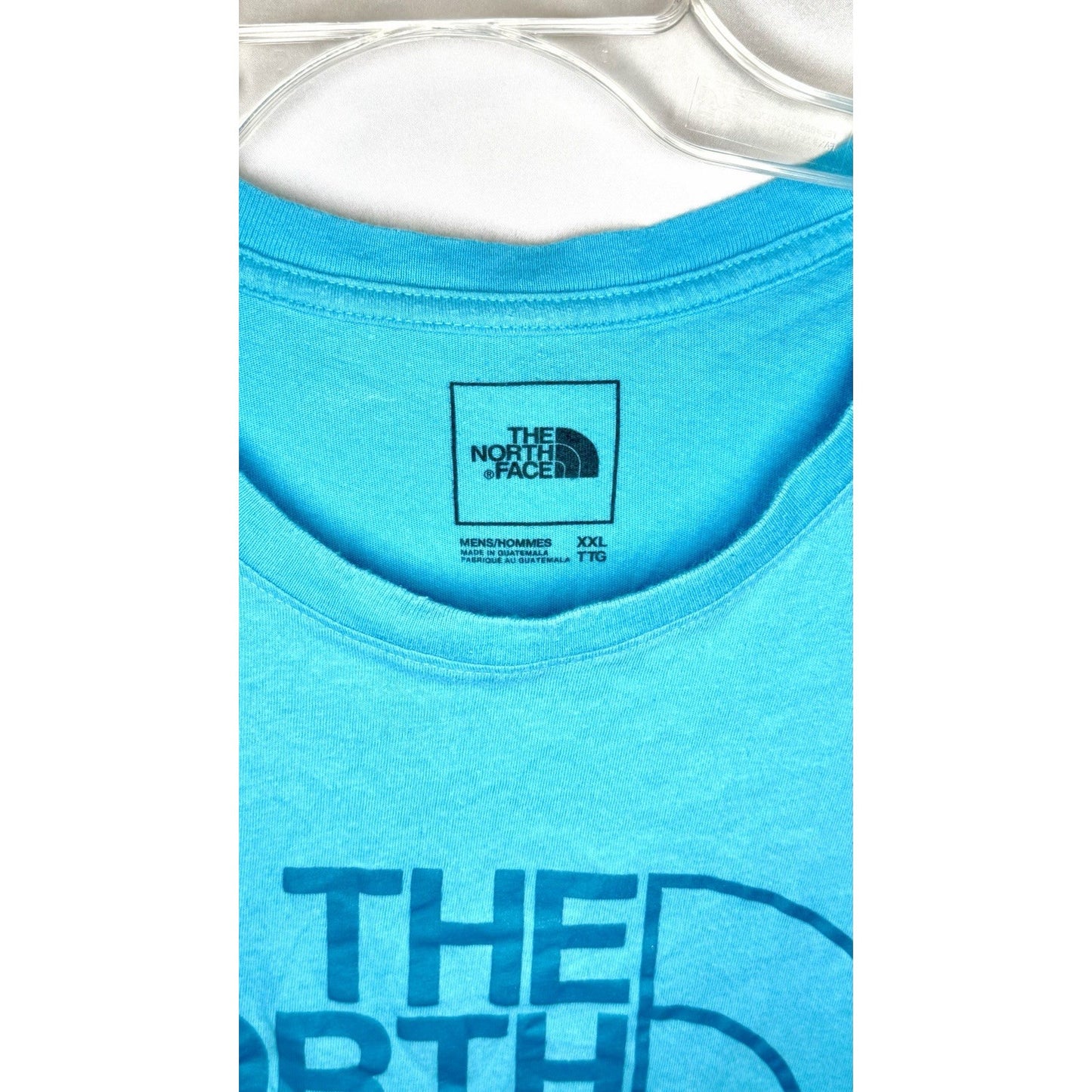 The North Face Shirt XXL Men Crew Neck Short Sleeve Casual Blue Dome