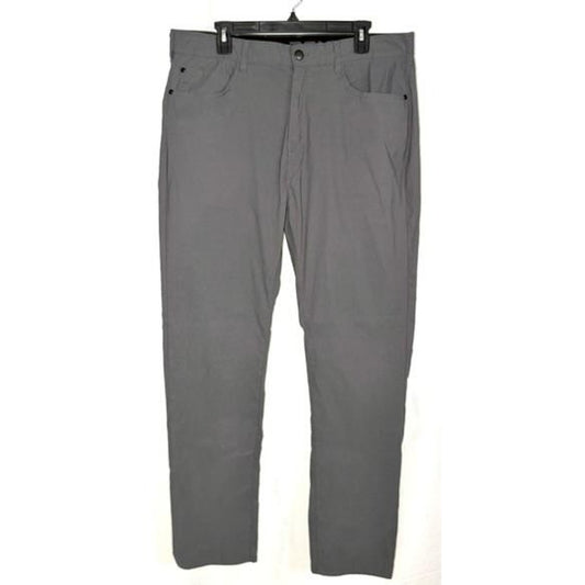Denali Mens Pants 36x32 Gray Nylon Spandex Stretch Hiking Outdoor Travel