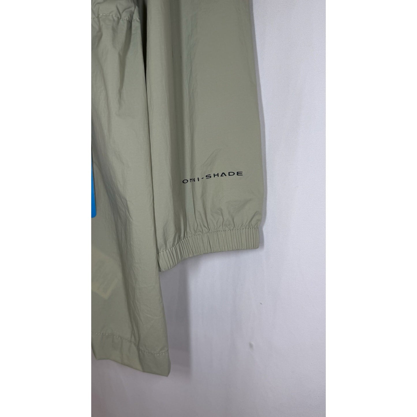 NWT Columbia Women’s Windbreaker Zip-Up Jacket Water Resistant Sage Green Hooded