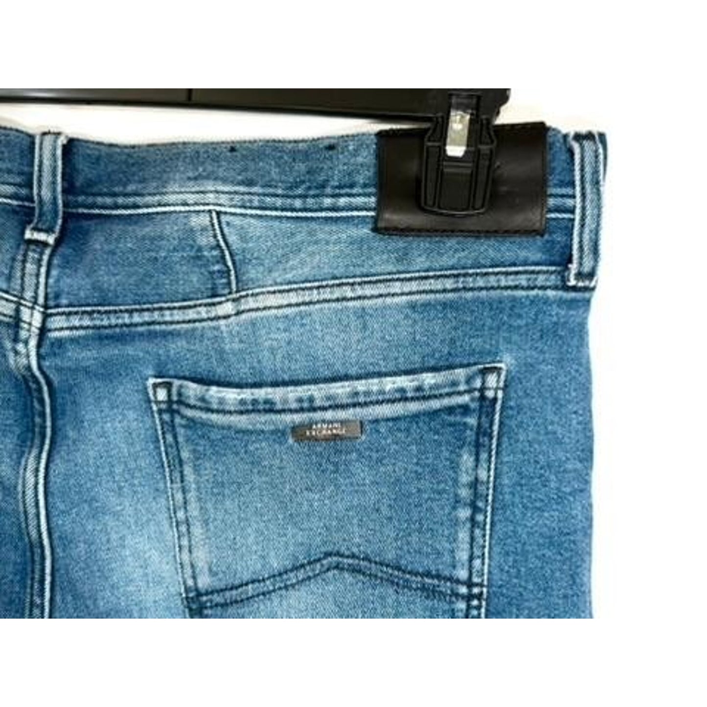 Armani Exchange J13 Slim Fit Jeans Mens Size 36 Blue Denim Light Wash