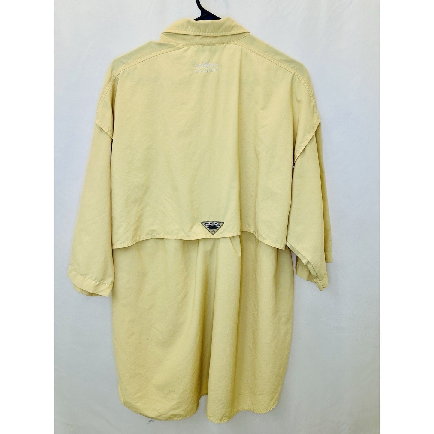 Columbia PFG Fishing Shirt Mens Size XL Vented Outdoors Beige/an