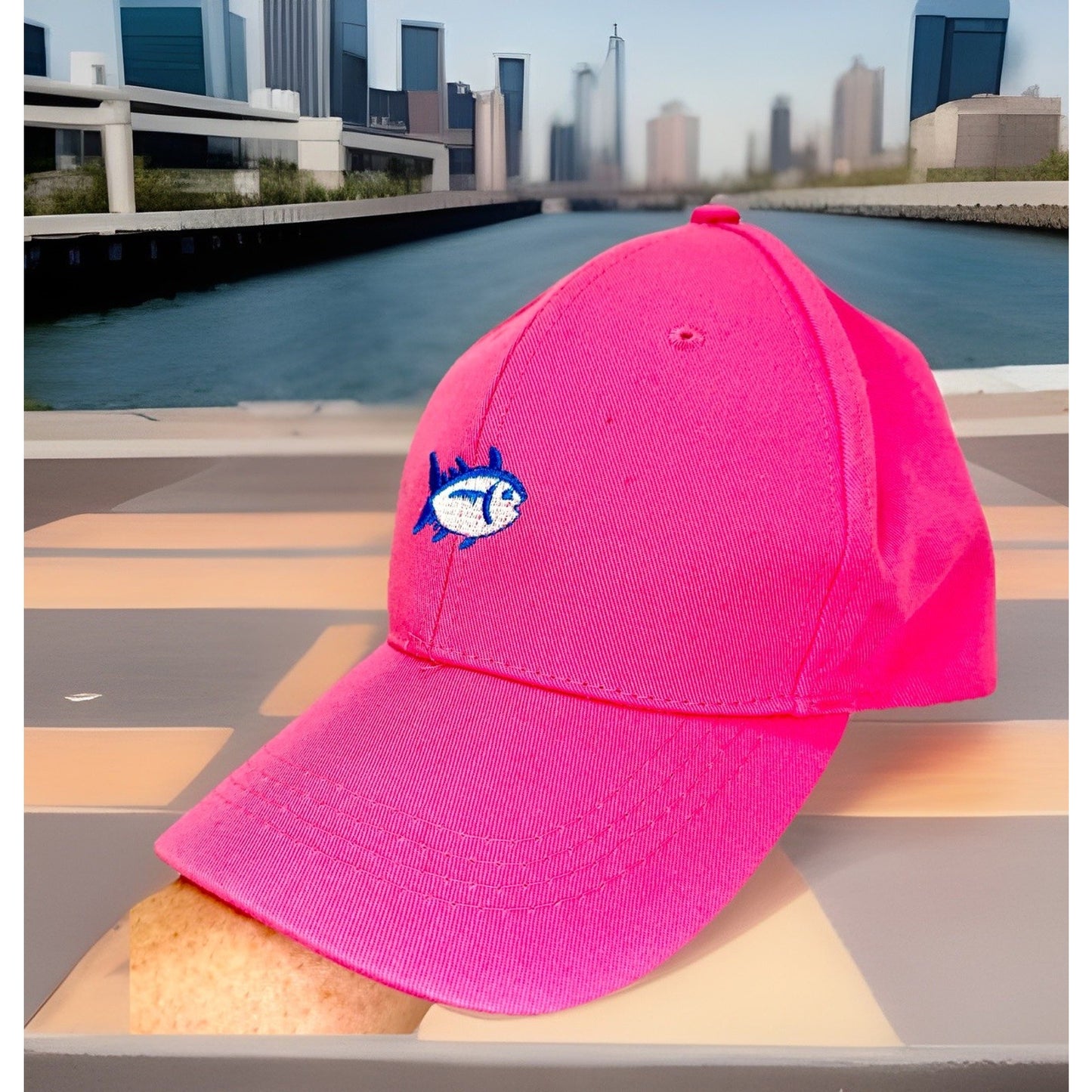 Southern Tide Womens Pink Ball Cap Hat Adjustable Baseball