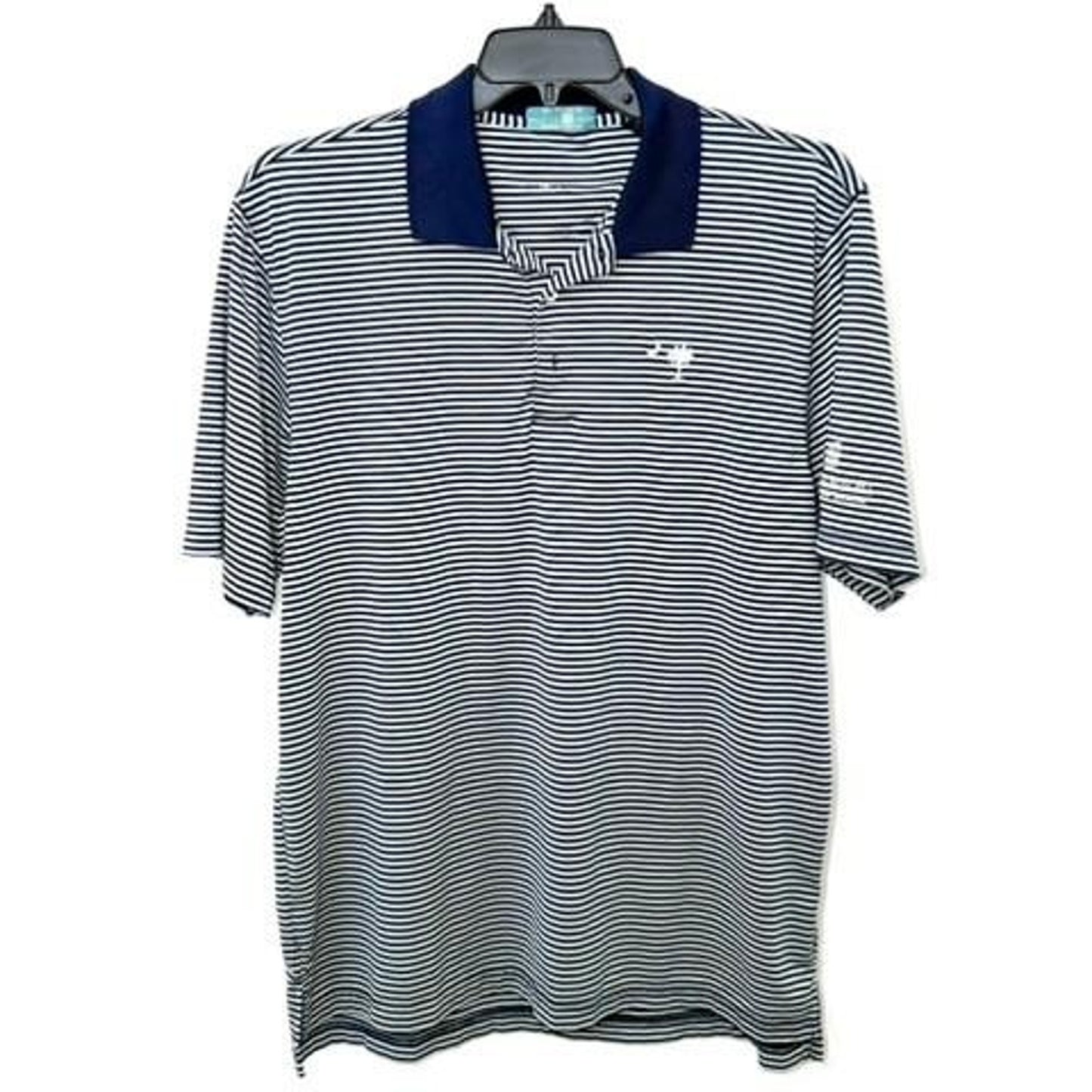 Fairway Activewear Sonesta Resort Hilton Head Polo Shirt Mens Large Blue Striped