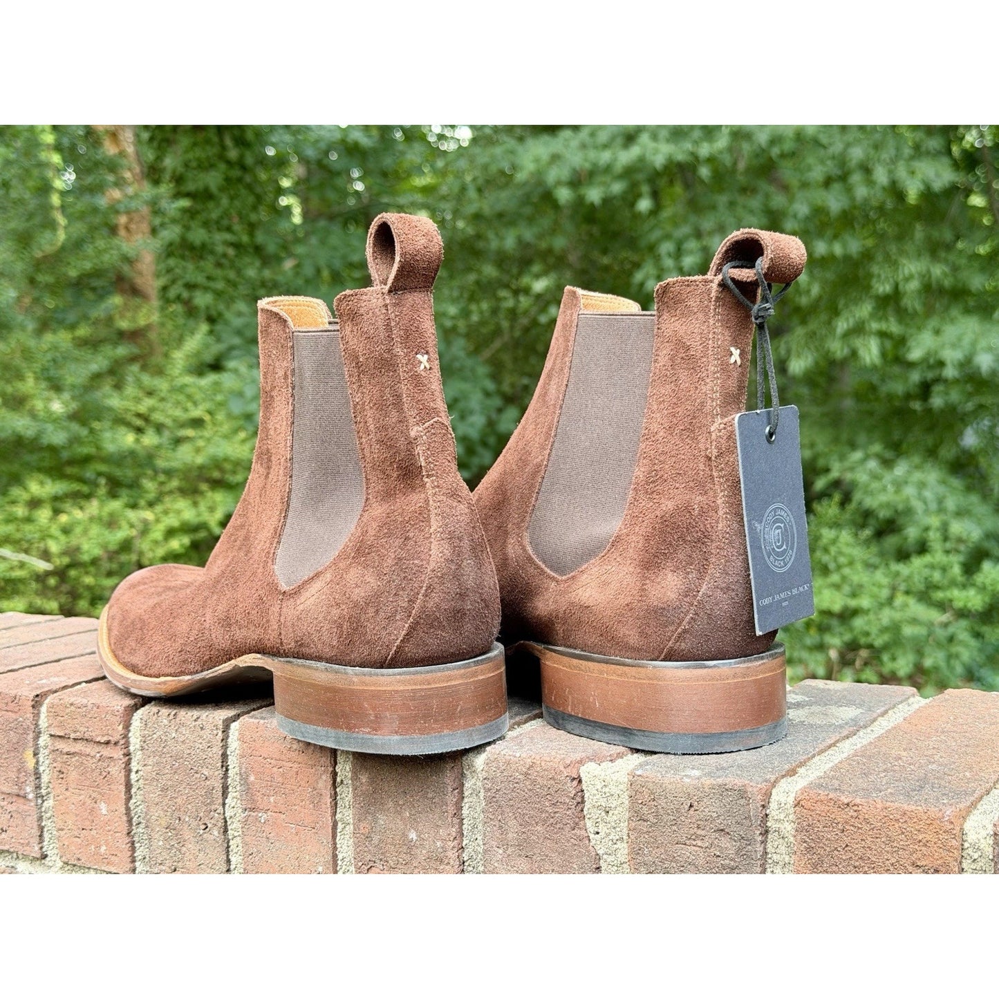 Cody James Black 1978 Franklin Chelsea Boots Mocha Suede Men 12D NWT $245 Retail
