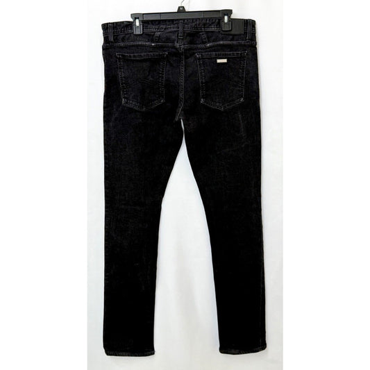 Armani Exchange J14 Skinny Jeans Mens 36 Black Denim Stretch Pants