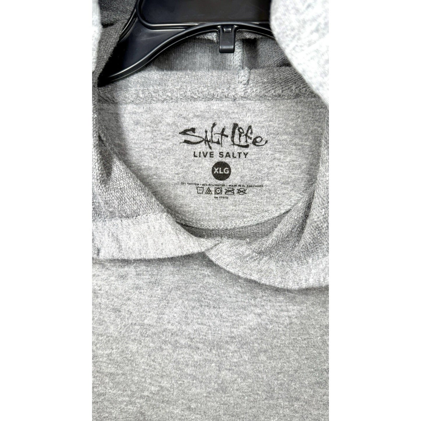 Salt Strong Adults Pullover Hoodie Front Pocket Size XL Lightweight
