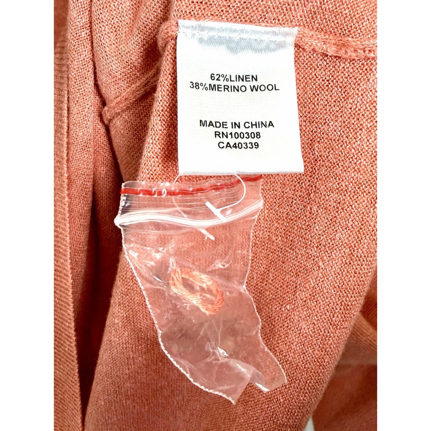 PETER MILLAR COLLECTION Men's L Crewneck Sweater Coral/Orange Luxury NWOT