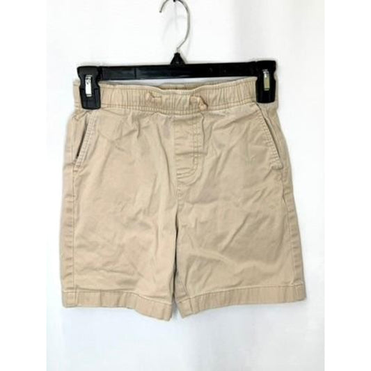 Vineyard Vines Boys Khaki Chino Shorts Size S Beige Elastic Waist Drawstring