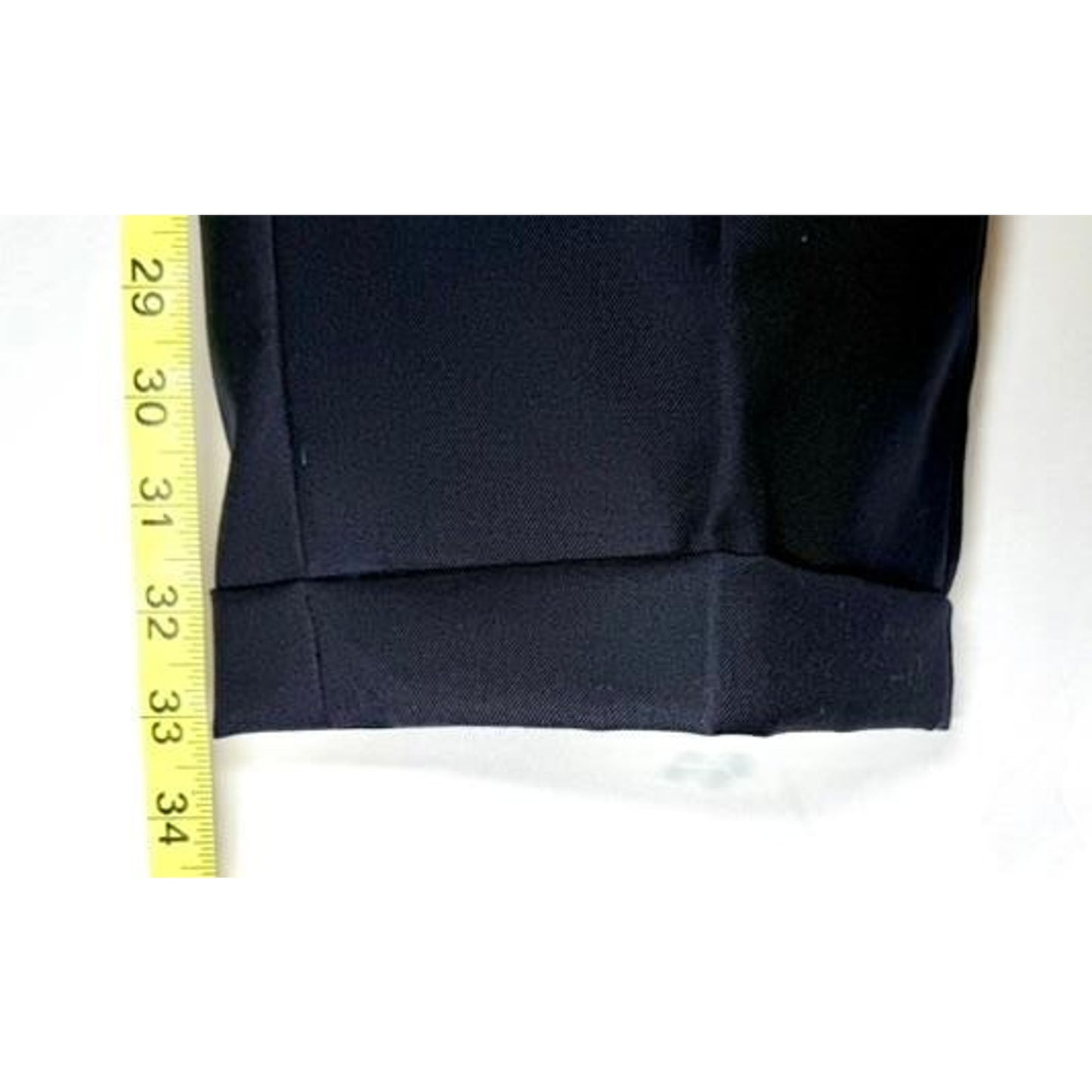 Hart Schaffner Marx Mens 2 Piece Suit 41L Navy Blue Wool Blend Pleated Pants USA