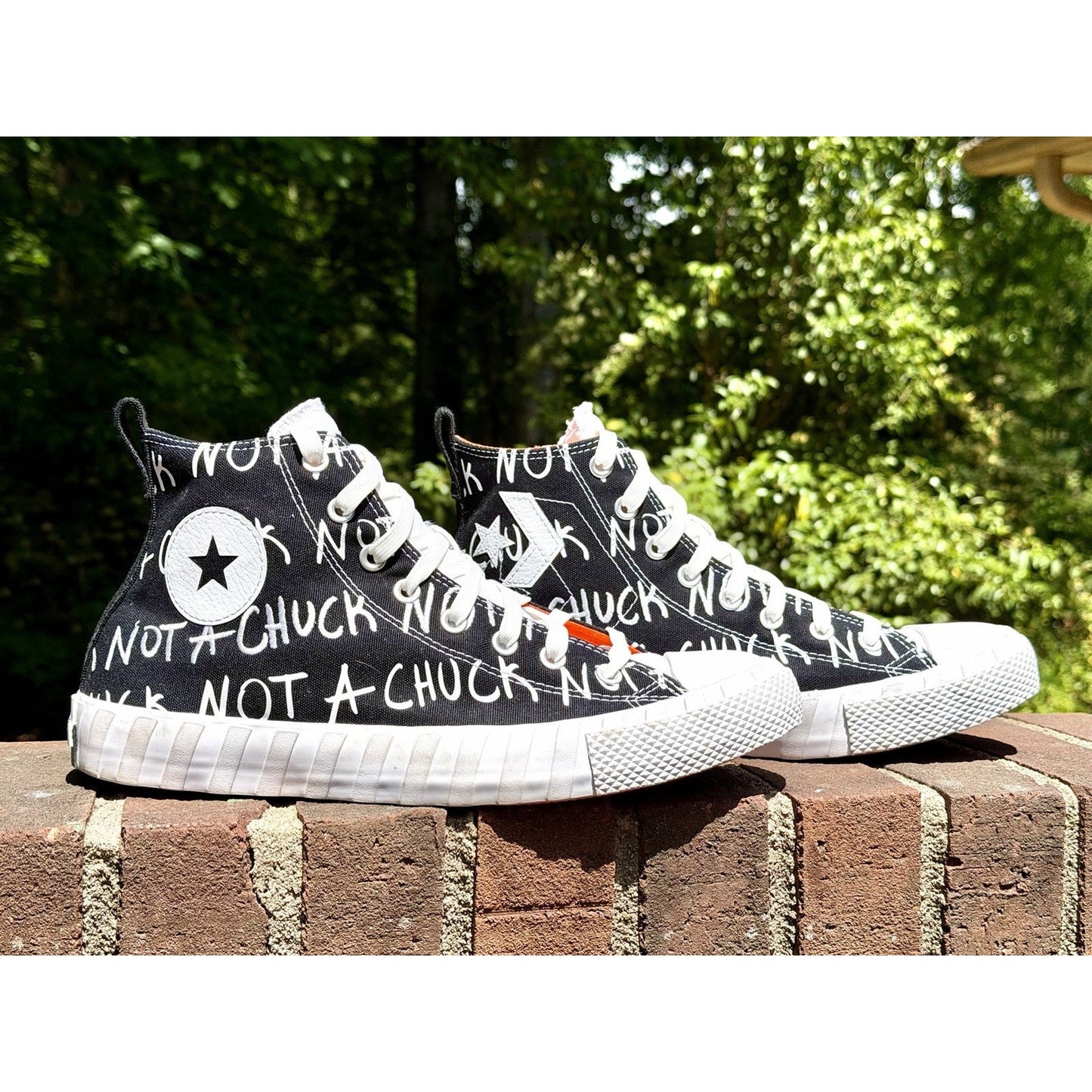 Converse UNT1TL3D Hi High Top NOT A CHUCK Black Orange Men’s Size 11 166502C