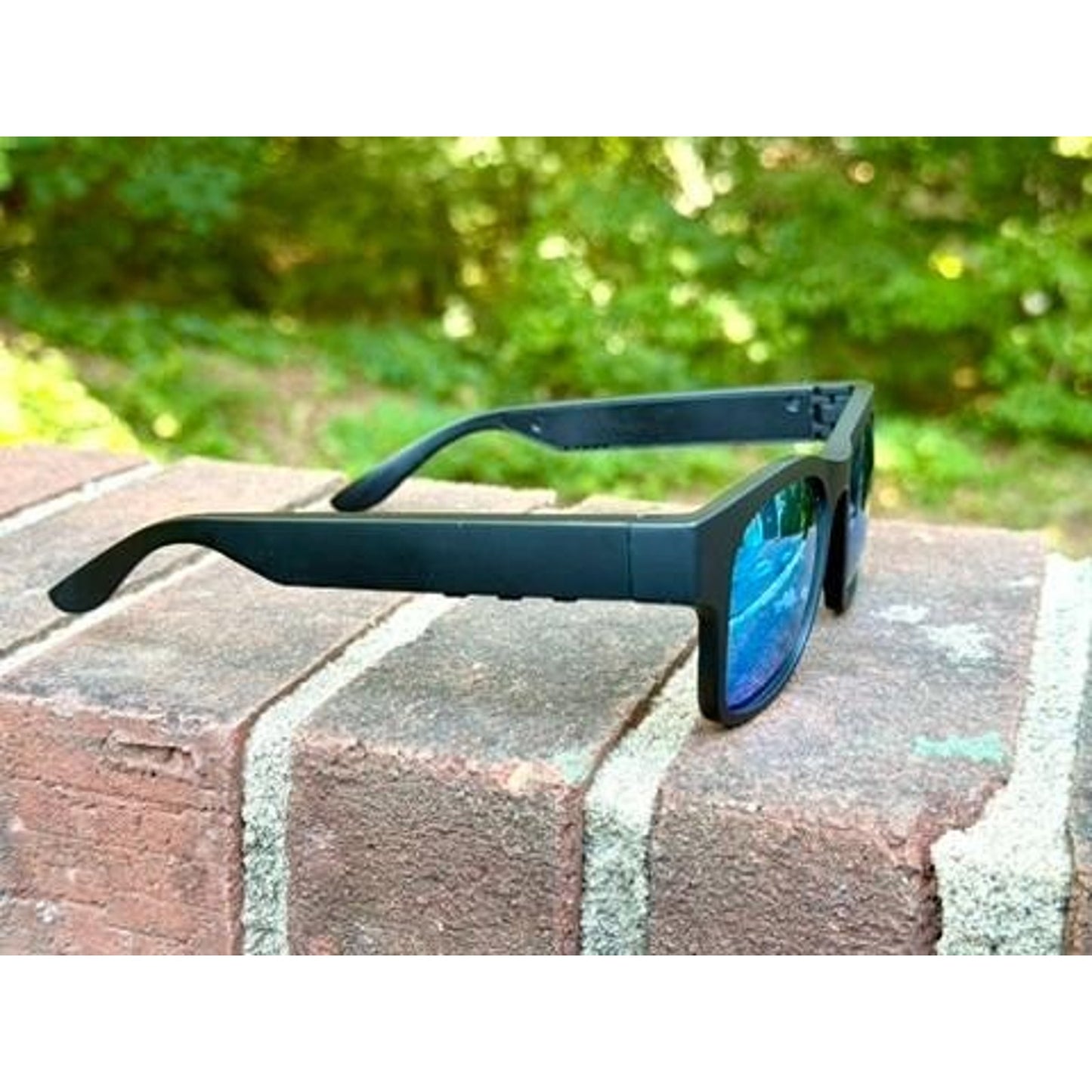 Bluetooth Smart Sunglasses Wireless Audio Music Matte Black Blue Green Mirror