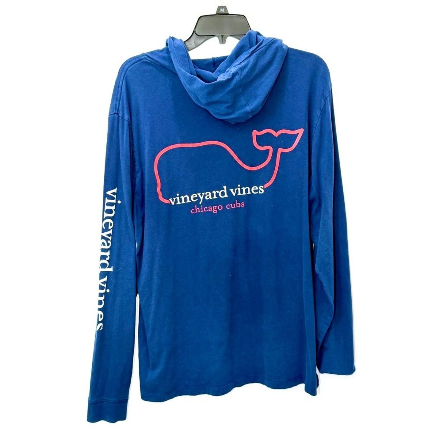Chicago Cubs Vineyard Vines Hoodie Shirt Mens Medium Blue Long Sleeve MLB Cotton