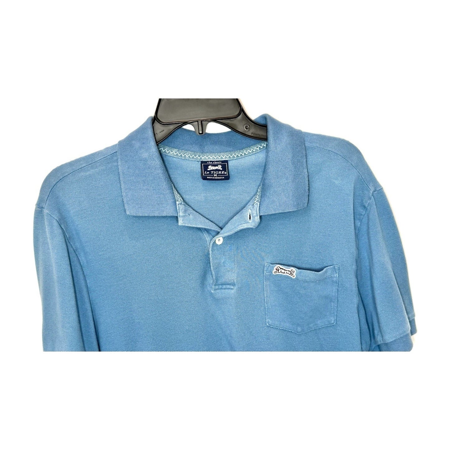 Le Tigre Turquoise Shirt Pink Tiger Size Large The Classic Polo