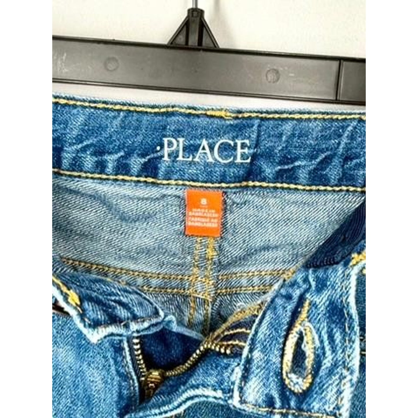 The Childrens Place Boys Denim Shorts Size 8 Blue Cotton Jean Shorts