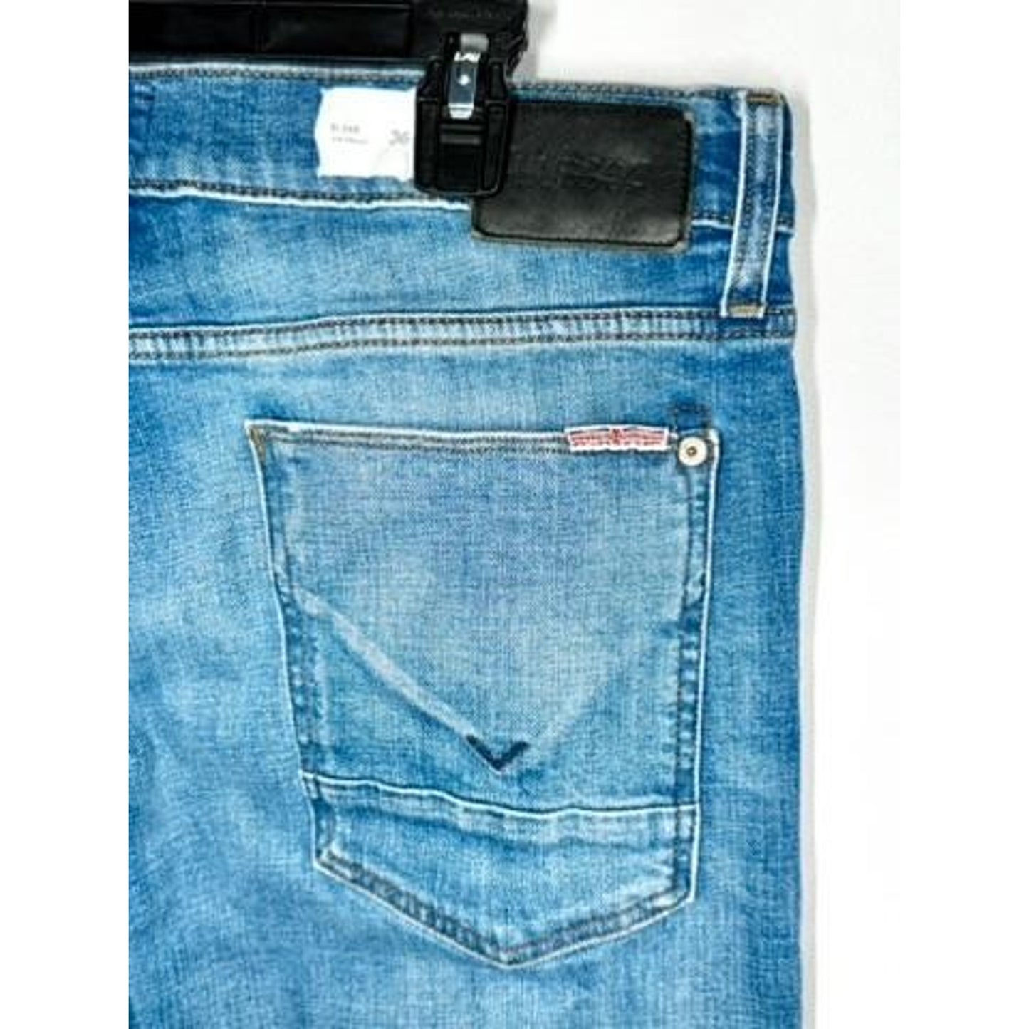 Hudson Blake Slim Straight Jeans Mens Size 36 Blue Denim Stretch Pants