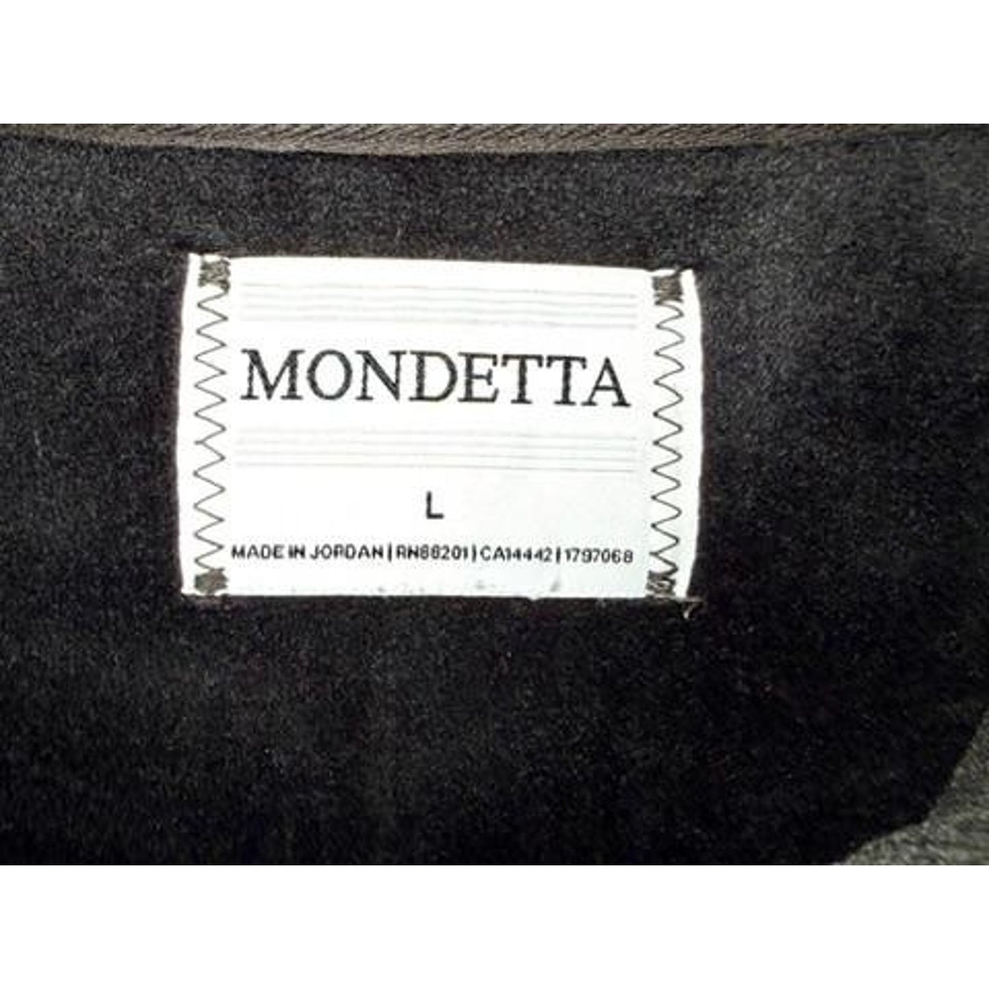 Mondetta Womens Full Zip Jacket Large Gray Plush Fleece Lined Mock Neck