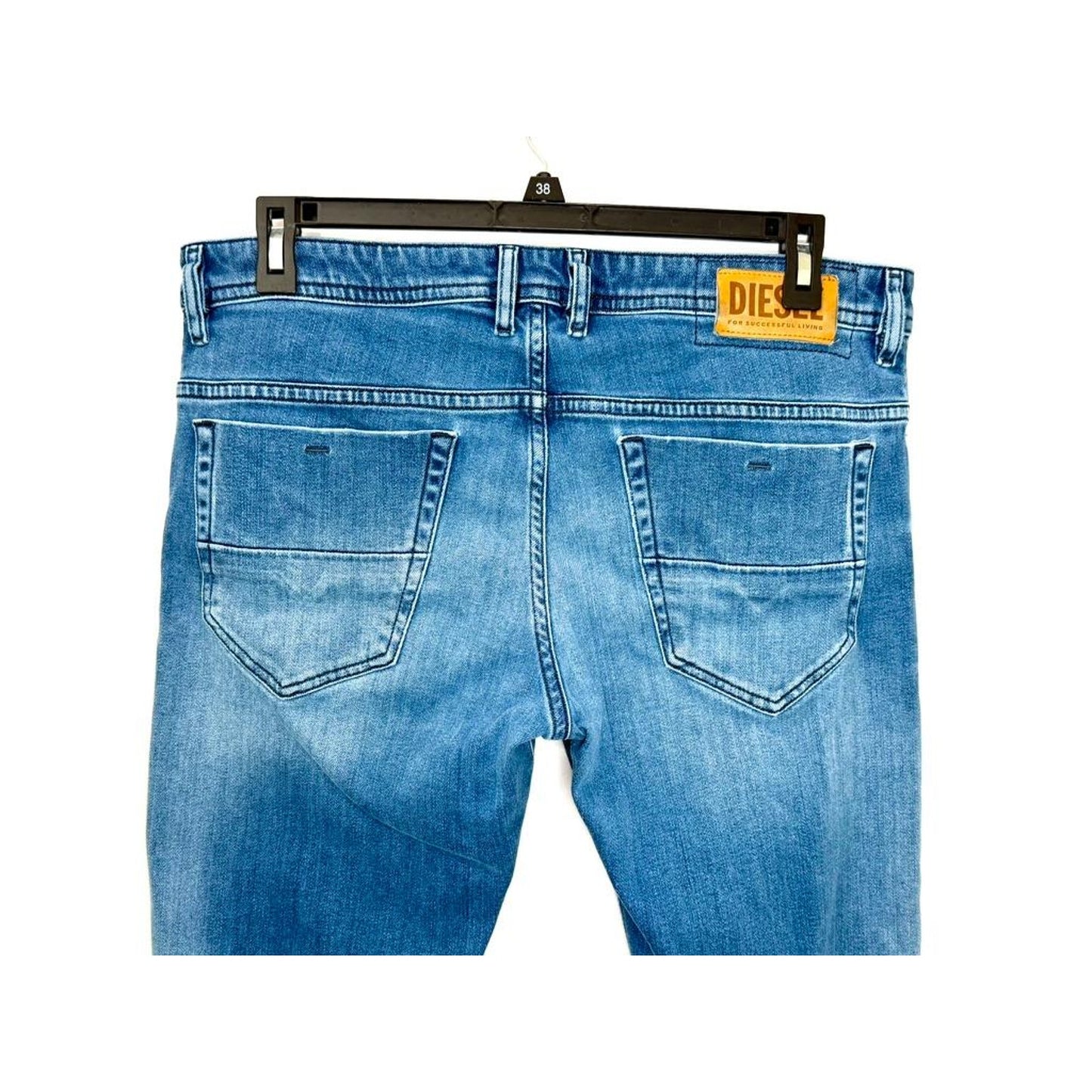 Diesel Thommer Slim Jeans Mens 36x32 Blue Stretch Denim Medium Wash